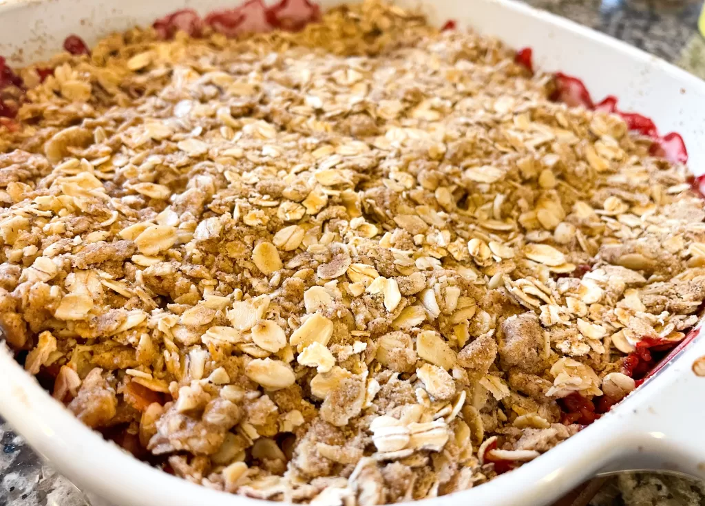 Low Fodmap Strawberry Crisp - Fodmap Foodie